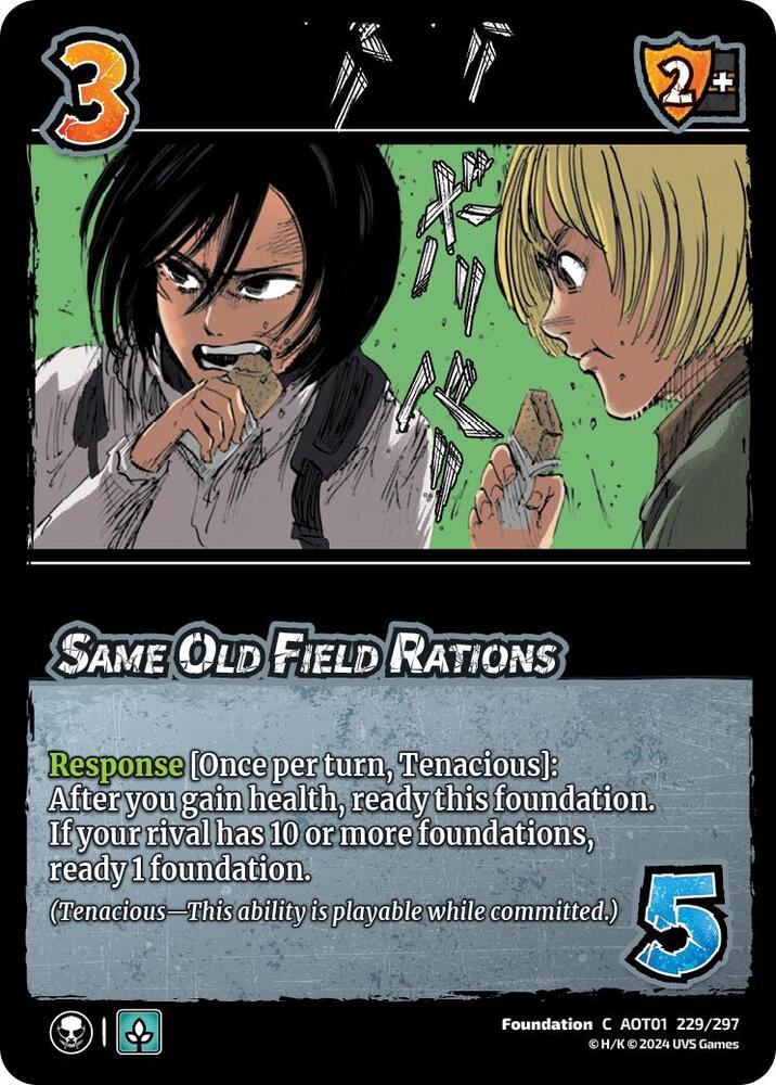 Same Old Field Rations - Attack on Titan: Battle for Humanity