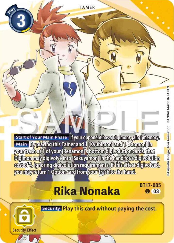 Rika Nonaka (Premium Heroines Set) - Secret Crisis - Digimon Card