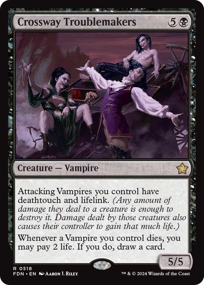 マジック：ザ・ギャザリング MTG black cross error Crossway Troublemakers - Foundations - Magic: The Gathering