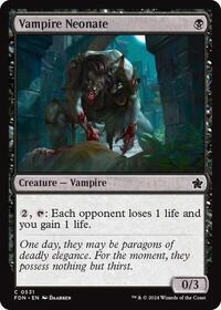 Vampire Neonate - Foundations - Magic: The Gathering card