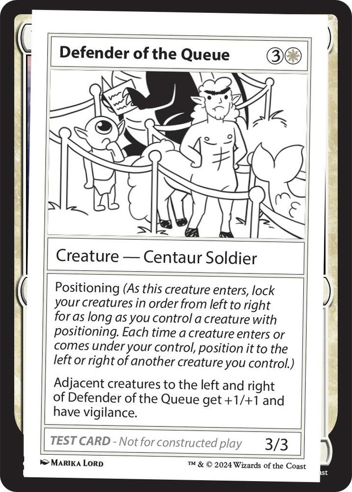 Defender of the Queue - Mystery Booster 2 Playtest Cards - Magic: The  Gathering