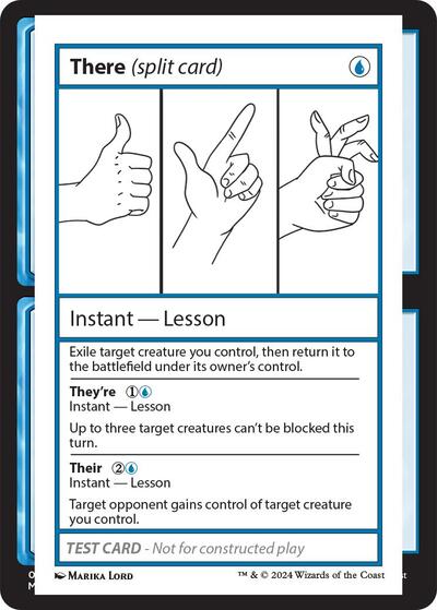 There split card