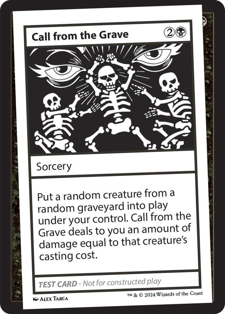 Call from the Grave - Mystery Booster 2 Playtest Cards - Magic