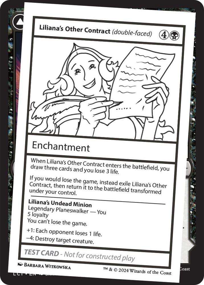 Liliana's Other Contract (double-faced)