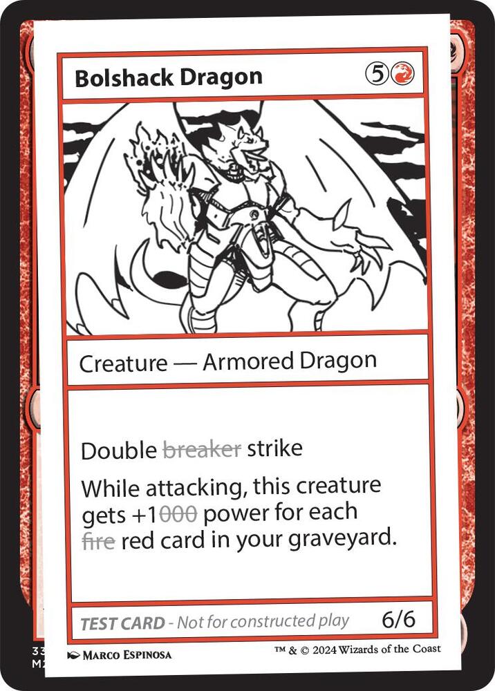 Bolshack Dragon - Mystery Booster 2 Playtest Cards - Magic: The