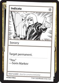Indicate - Mystery Booster 2 Playtest Cards - Magic: The Gathering card