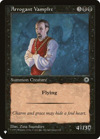 Arrogant Vampire (The List) from LIST #POR-79, Magic: The Gathering card