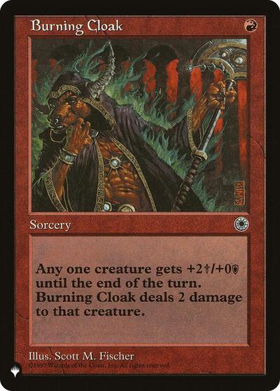 Burning Cloak (The List) from LIST #POR-120, Magic: The Gathering card