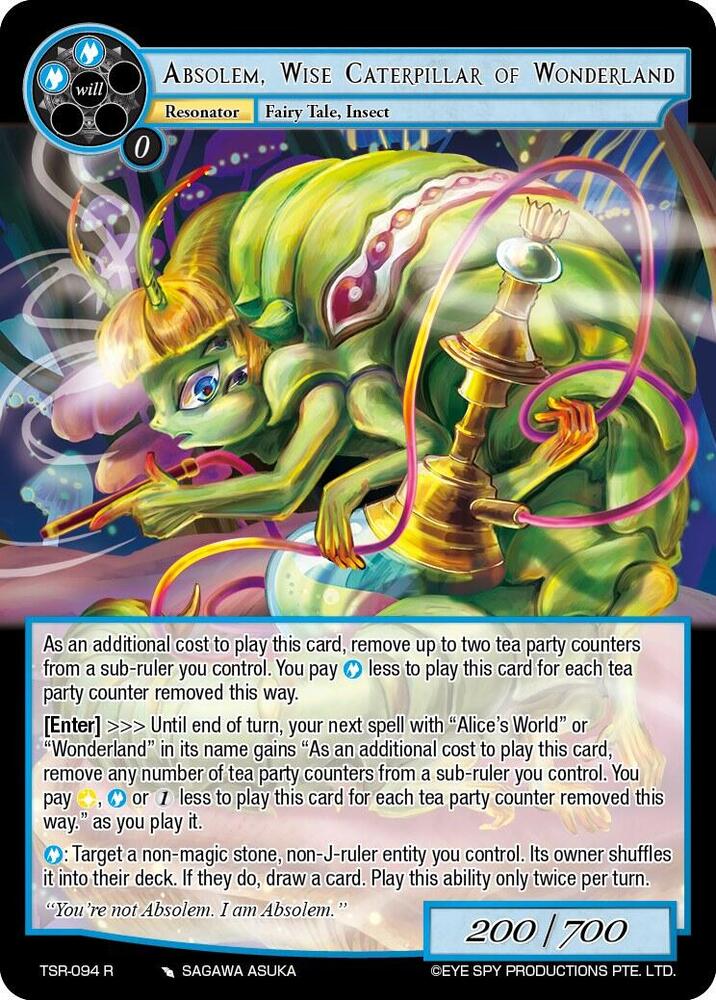 Absolem, Wise Caterpillar Of Wonderland