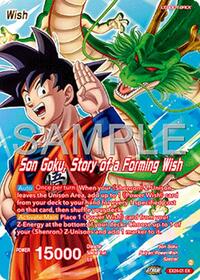 Son Goku // Son Goku, Story of a forming Wish card art