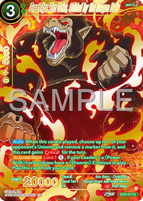 Great Ape Son Goku, Guided by the Dragon Balls - Expansion Deck