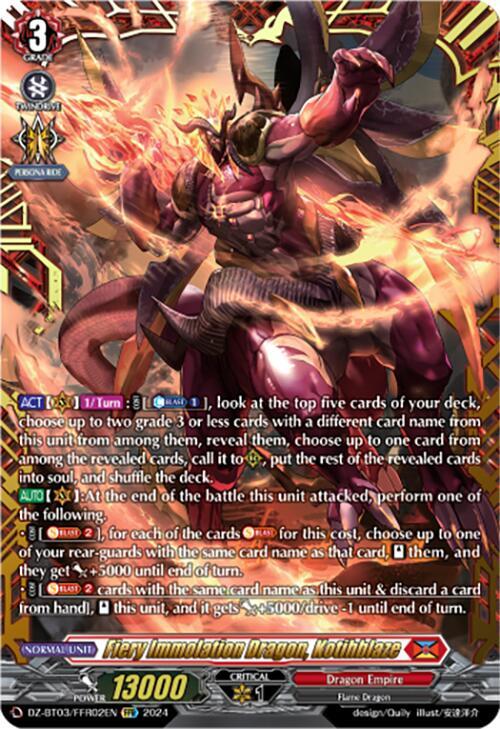 Fiery Immolation Dragon, Kotihblaze (FFR)