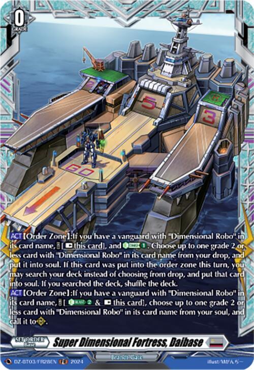 Super Dimensional Fortress, Daibase (FR) - DZ-BT03: Dimensional ...