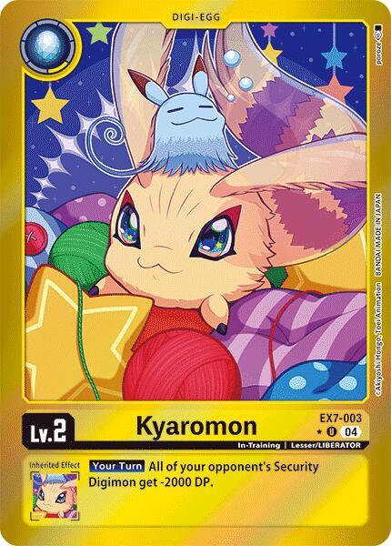 Kyaromon Foil digimon card