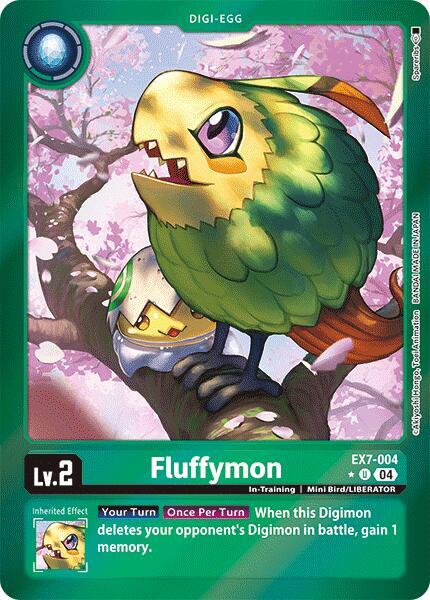 Fluffymon Foil digimon card