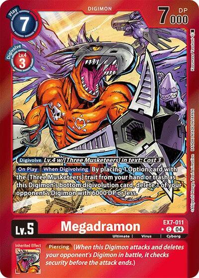 Megadramon (Foil) Digimon LIBERATOR card price