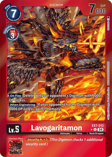 Lavogaritamon Foil digimon card