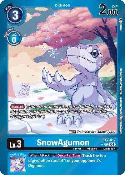 SnowAgumon (Foil) card