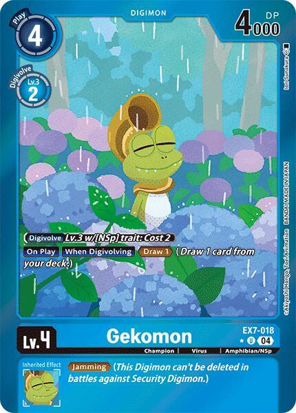 Gekomon Foil digimon card