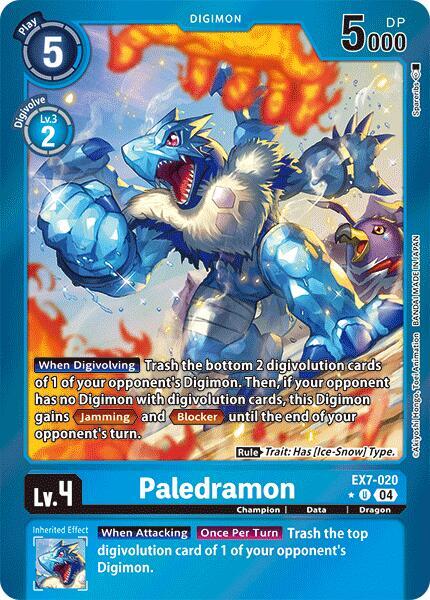 Paledramon Foil digimon card