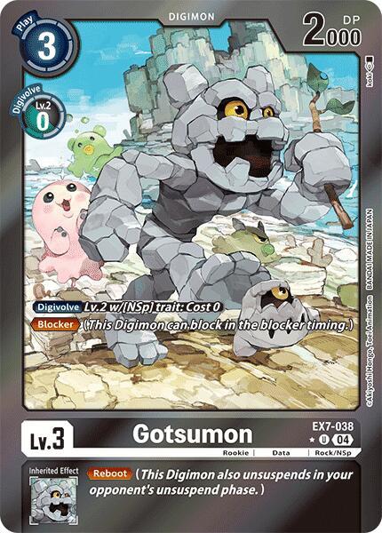 Gotsumon Foil digimon card