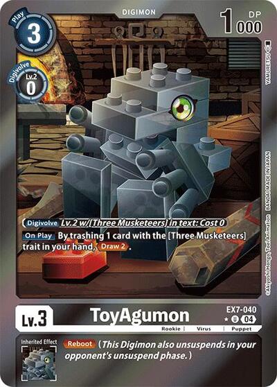 ToyAgumon - EX7-040 (Foil) Digimon LIBERATOR card price