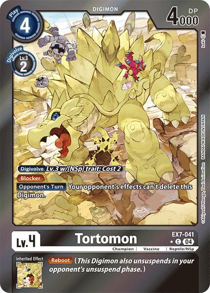 Digimon Trading Card Game Liberator Common Foil Tortomon EX7-041 Digimon Trading Card Game Liberator Common Foil Tortomon EX7-041
