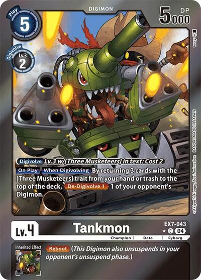 Tankmon (Foil) Digimon LIBERATOR card price
