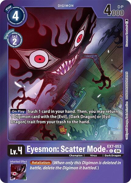 Eyesmon Scatter Mode Foil digimon card