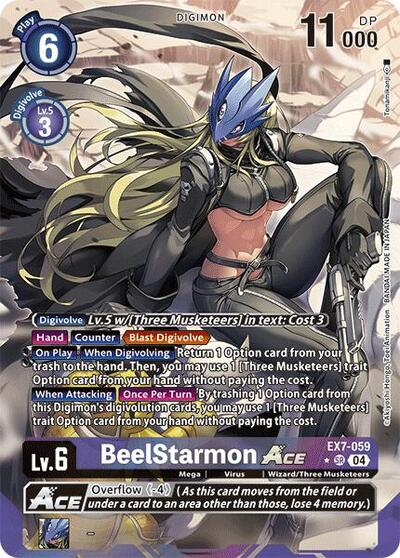 BeelStarmon ACE (Alternate Art) Digimon LIBERATOR Super Rare Digimon card — value and price