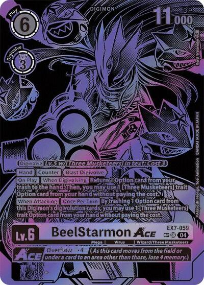 BeelStarmon ACE (Textured) Digimon LIBERATOR Super Rare Digimon card — value and price