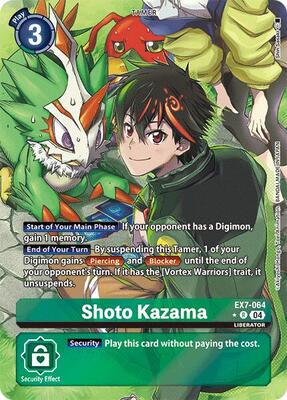 Shoto Kazama (Alternate Art) - Digimon LIBERATOR - Digimon Card