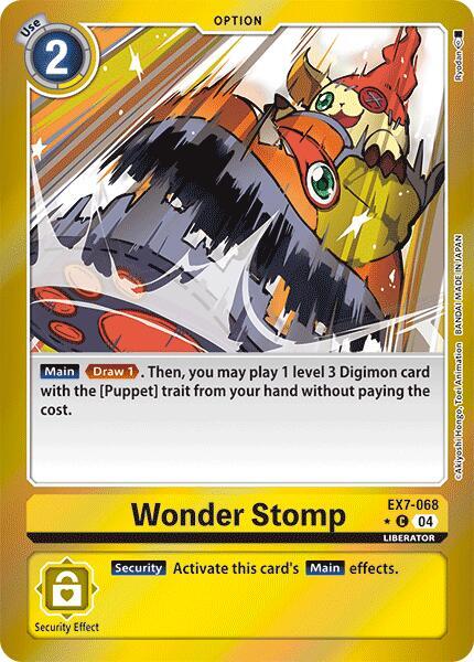 Wonder Stomp Foil digimon card
