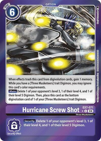 Hurricane Screw Shot (Foil) card