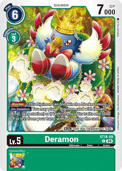 Deramon - Starter Deck 18: Guardian Vortex - Digimon Card Game