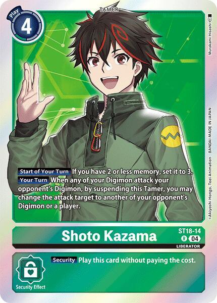Shoto Kazama - Starter Deck 18: Guardian Vortex - Digimon Card