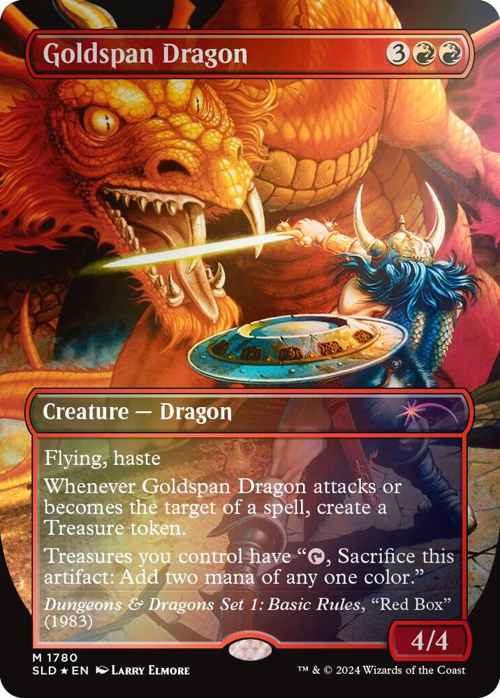 MTG 黄金架のドラゴン　foil secret lair 3枚 Goldspan Dragon (Rainbow Foil) - Secret Lair Drop Series - Magic