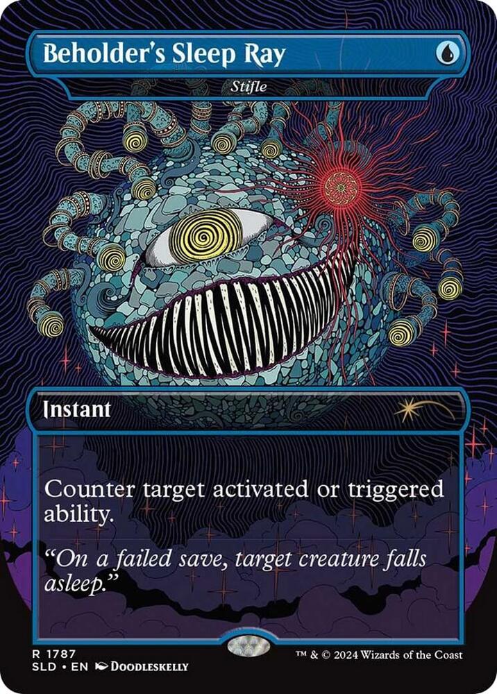MTG もみ消し SLD 3枚セット　Beholder's Sleep Ray Beholder's Sleep Ray - Stifle - Secret Lair Drop Series