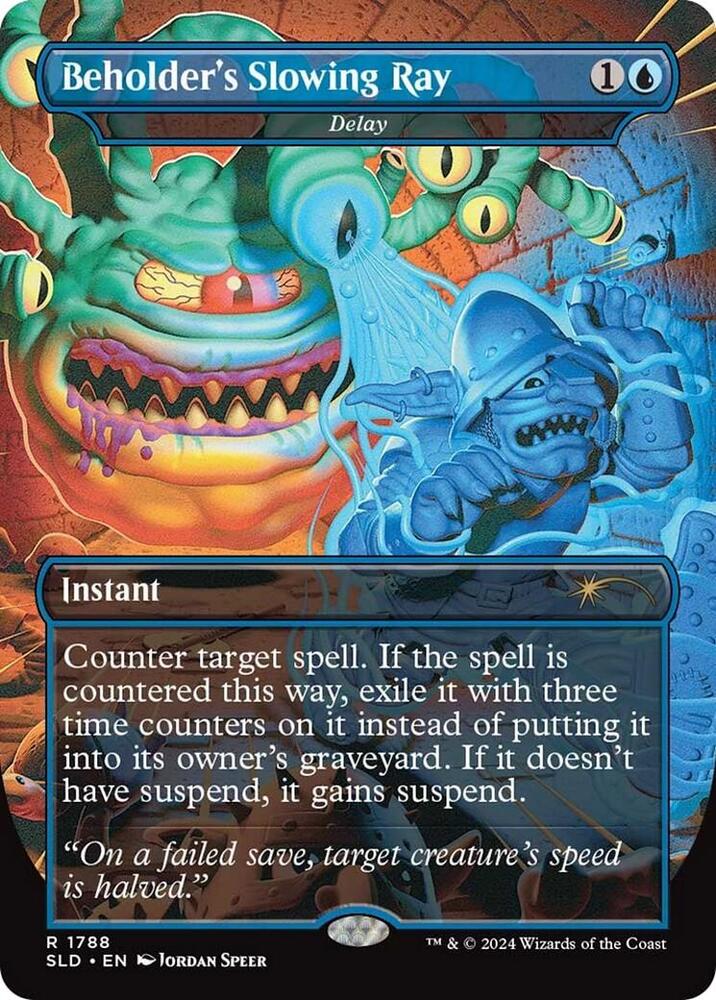 MTG もみ消し SLD 3枚セット　Beholder's Sleep Ray Beholder's Slowing Ray - Delay - Secret Lair Drop Series