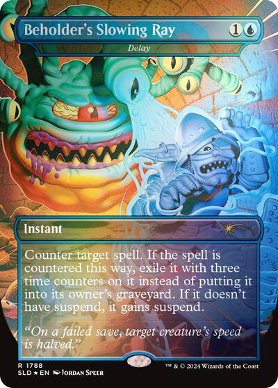 Beholders Slowing Ray Delay Rainbow Foil