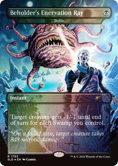 Beholders Enervation Ray Defile Rainbow Foil