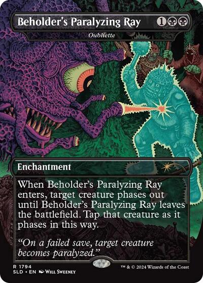 Beholders Paralyzing Ray Oubliette