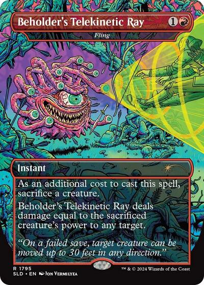 Beholders Telekinetic Ray Fling