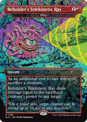 Beholder's Telekinetic Ray - Fling #1795 – Secret Lair Drop Series (Rare)
