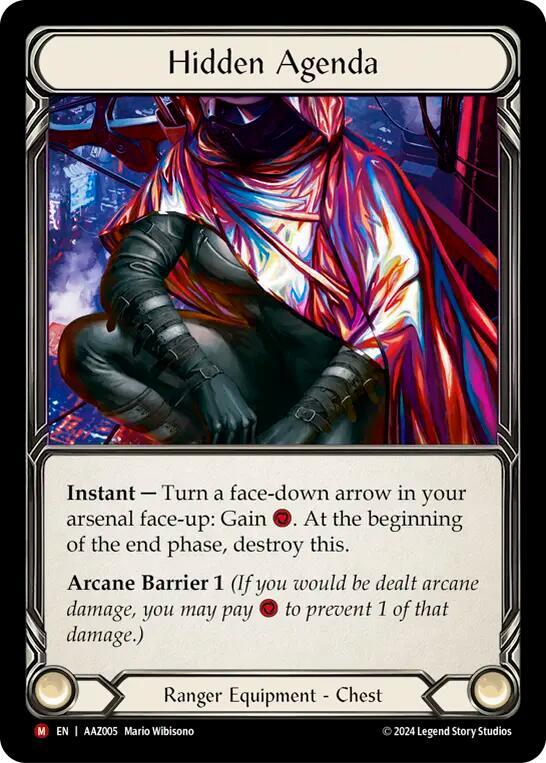Hidden Agenda (Purple) - Armory Deck: Azalea - Flesh and Blood TCG