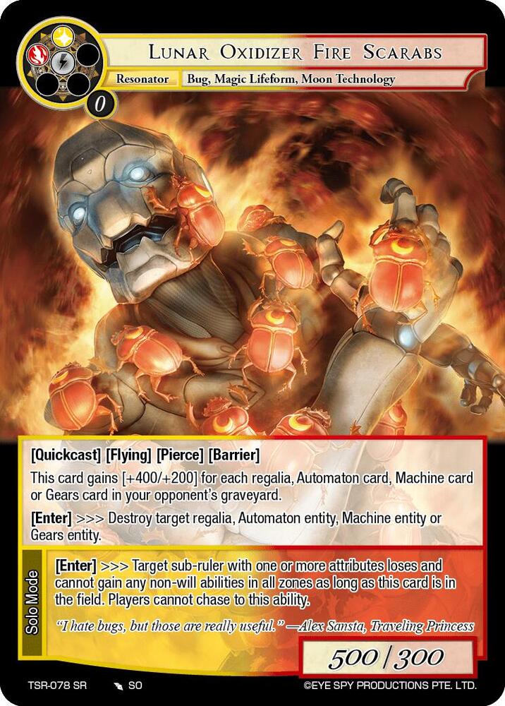 Lunar Oxidizer Fire Scarabs