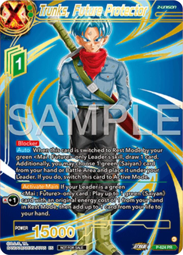 Trunks, Future Protector (Gold Stamped) - Promotion Cards - Dragon