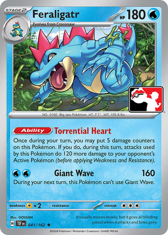 Feraligatr 041/162 from Prize Pack Series Cards