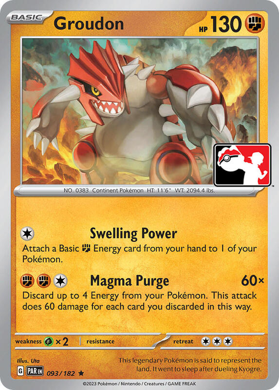 Groudon 093/182 from Prize Pack Series Cards