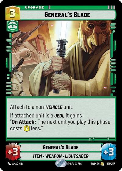 General's Blade Twilight of the Republic card price
